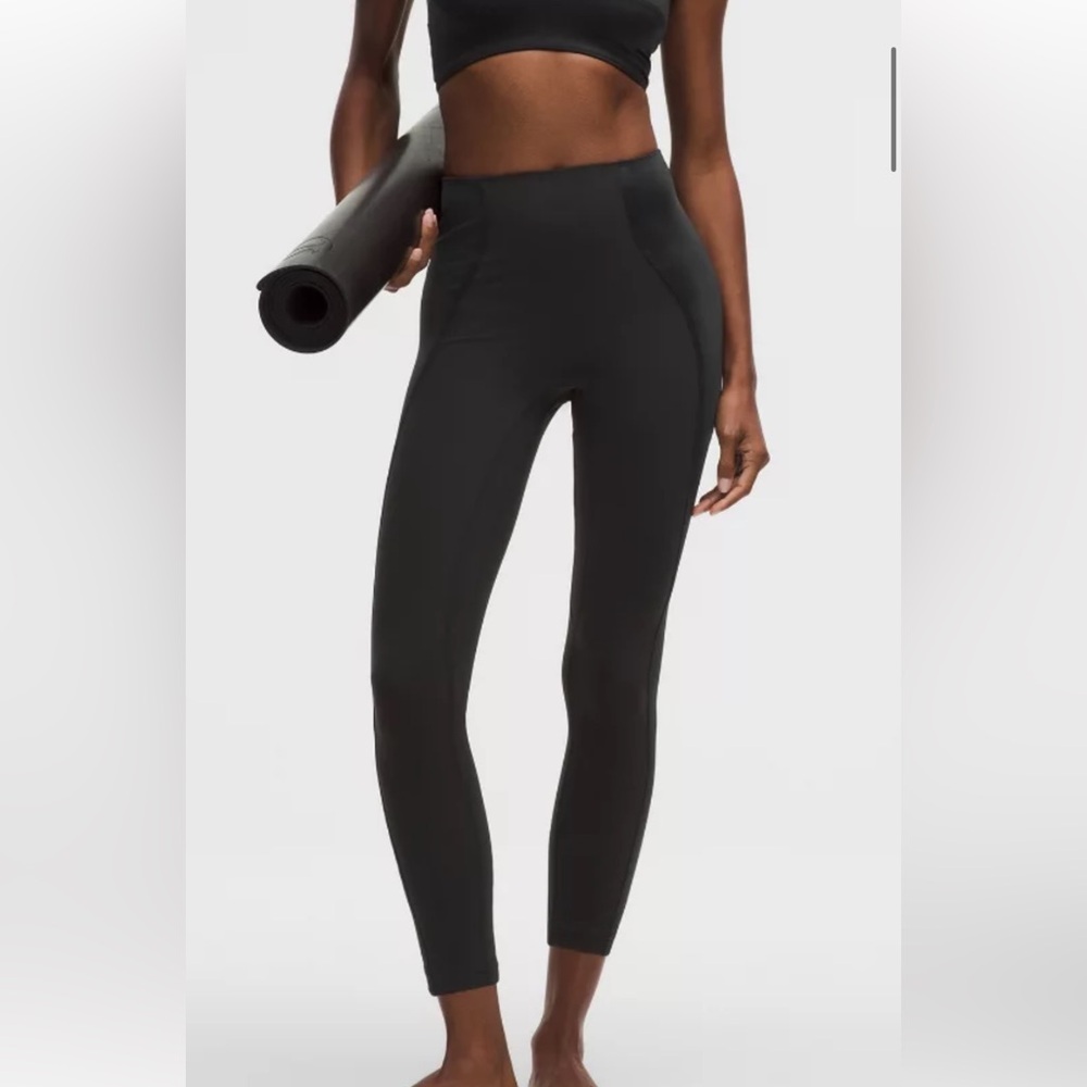 lululemon Align No Line HR Pant 25" black Satin 4 NWT (fit0043)